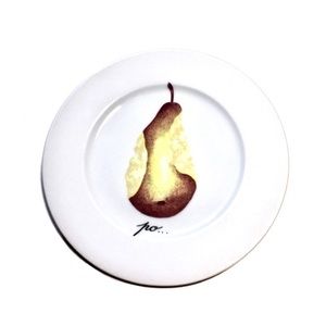 Porcelaine de Sologne Pear Canapé Plate-France